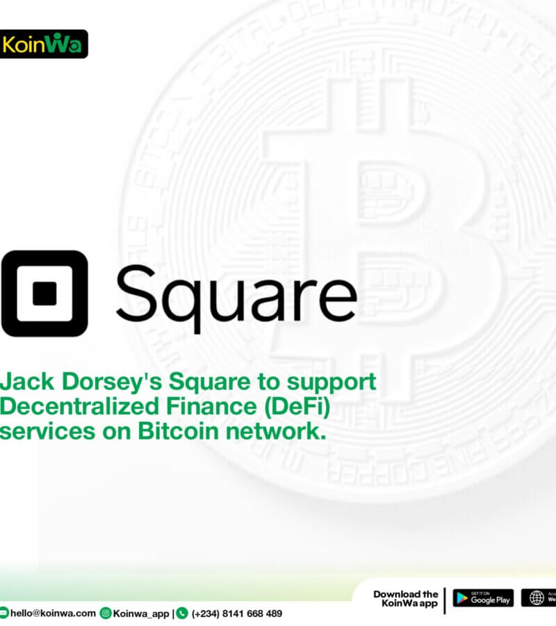 Jack Dorsey’s Square to support Decentralized Finance (DeFi) services on Bitcoin network