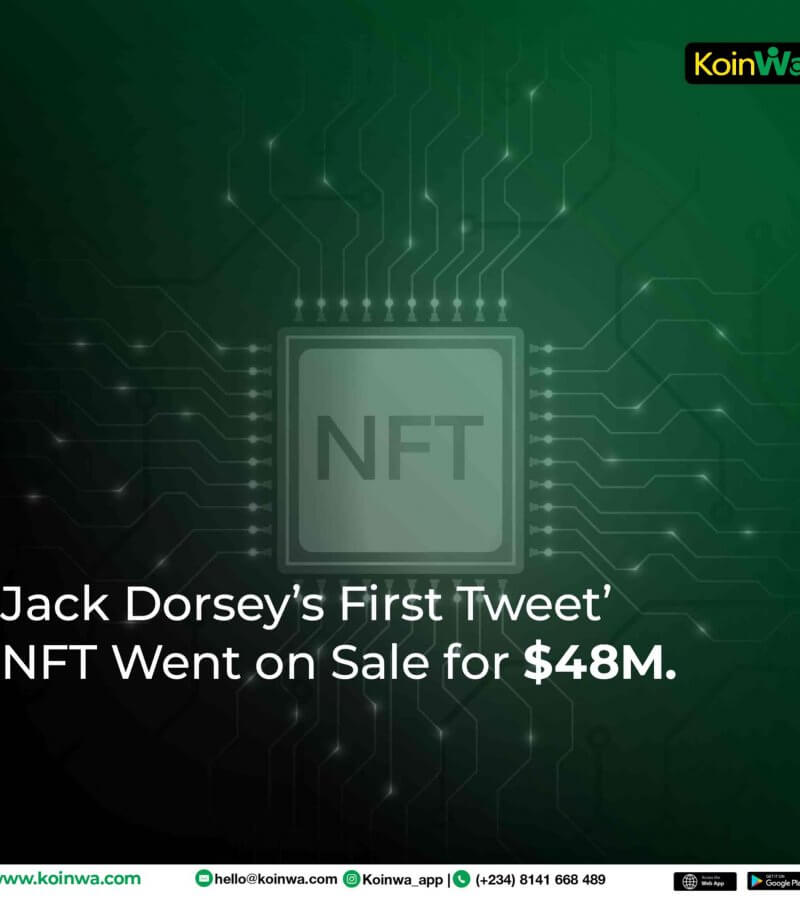 Jack Dorsey’s First Tweet’ NFT went on sale for $48m